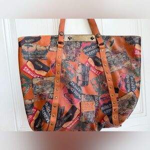 Patricia Nash Multicolor Travel Print Tote